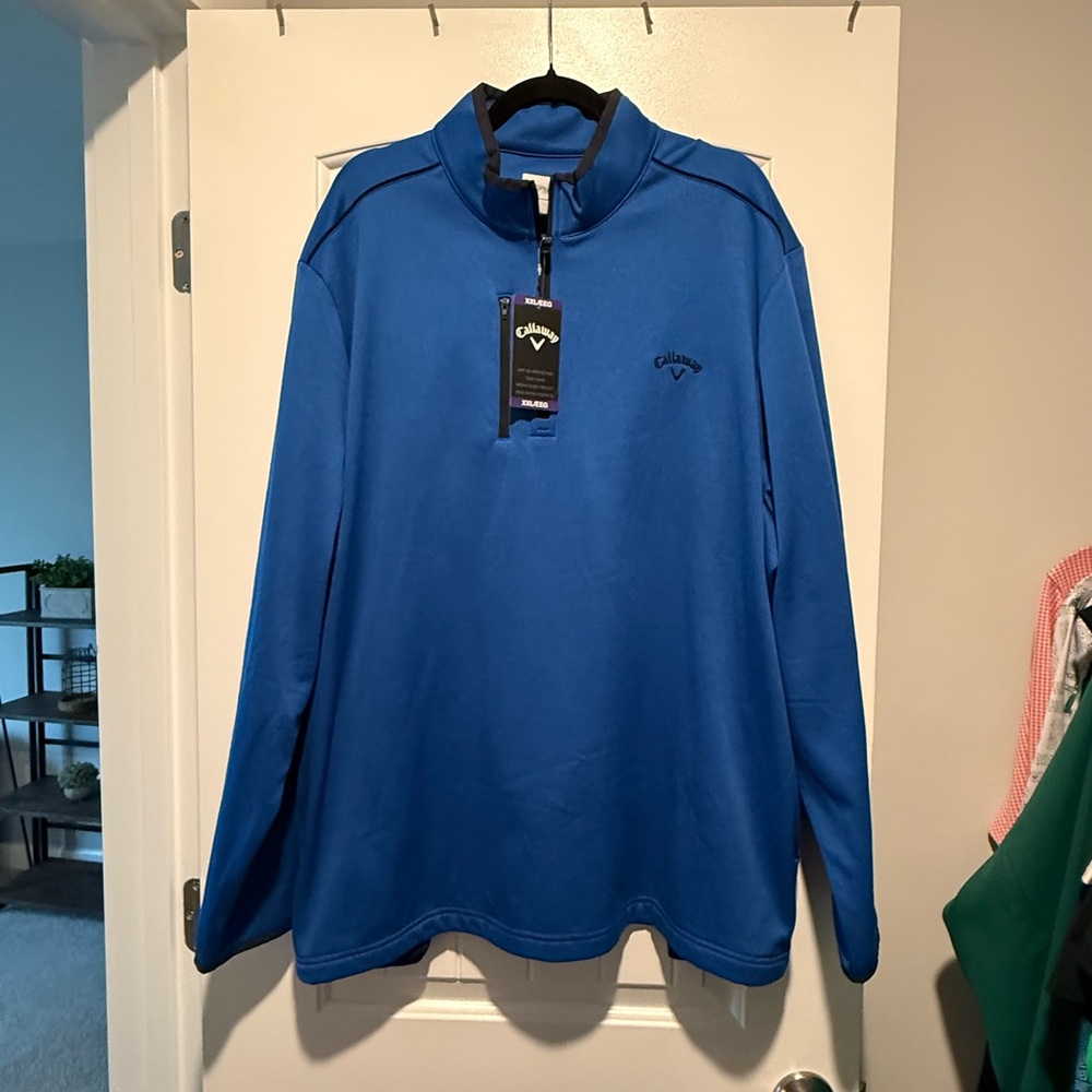 Callaway Men’s Royal Blue Quarter-Zip Performance Jacket